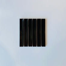 Load image into Gallery viewer, Yoso Concave Finger Mosaic Tile Black Matt
