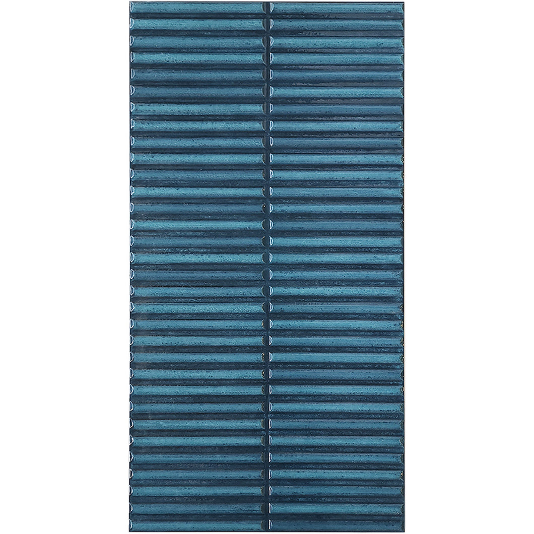 Homey Striped Blue Gloss Tile
