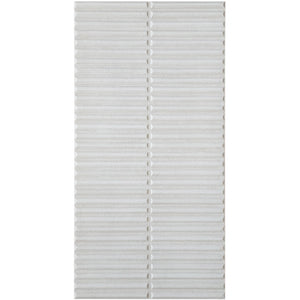 Homey Striped White Gloss Tile