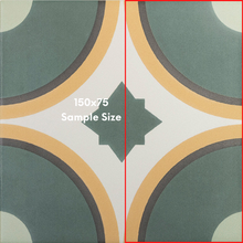 Load image into Gallery viewer, Sync Circle Green Pattern Tile
