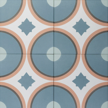 Load image into Gallery viewer, Sync Circle Blue Pattern Tile
