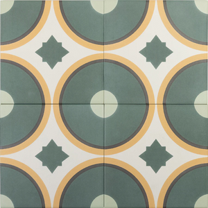 Sync Circle Green Pattern Tile