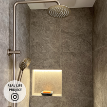 Load image into Gallery viewer, Trav Grey Soft Lappato Stone Look Porcelain Tile
