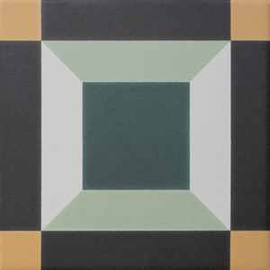 Sync Cube Green Pattern Tile