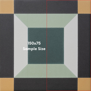 Sync Cube Green Pattern Tile