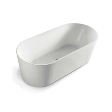 Load image into Gallery viewer, BNK Oval Freestanding Acrylic Bath Matte White
