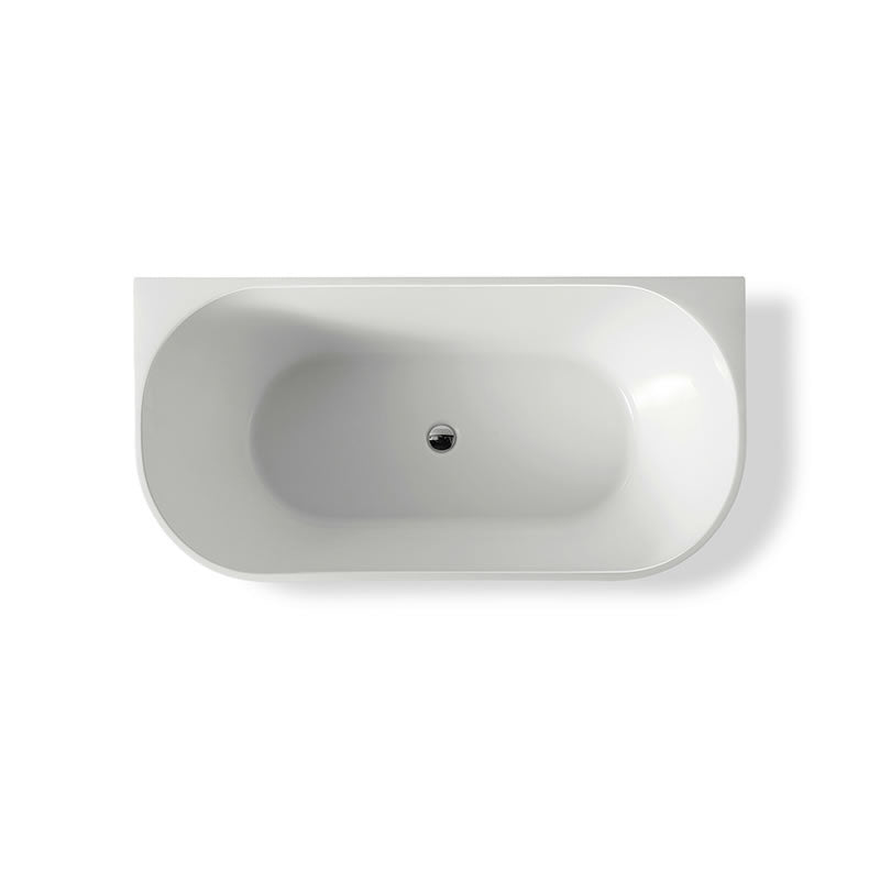 BNK Back To Wall Acrylic Bath Matte White - Yeomans Bagno Ceramiche