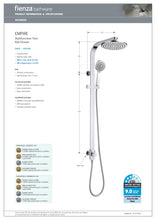 Load image into Gallery viewer, Fienza Empire Multifunction Twin shower - Chrome
