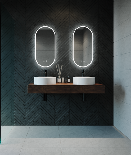 Remer Great Gatsby Oval LED Mirror -Yeomans Bagno Ceramiche