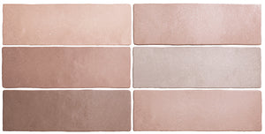 Talma Coral Pink Matte Subway Tile - Yeomans Bagno Ceramiche