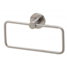 Load image into Gallery viewer, Phoenix Radii Hand Towel Holder Round Plate - Brushed Nickel - Yeomans Bagno Ceramiche
