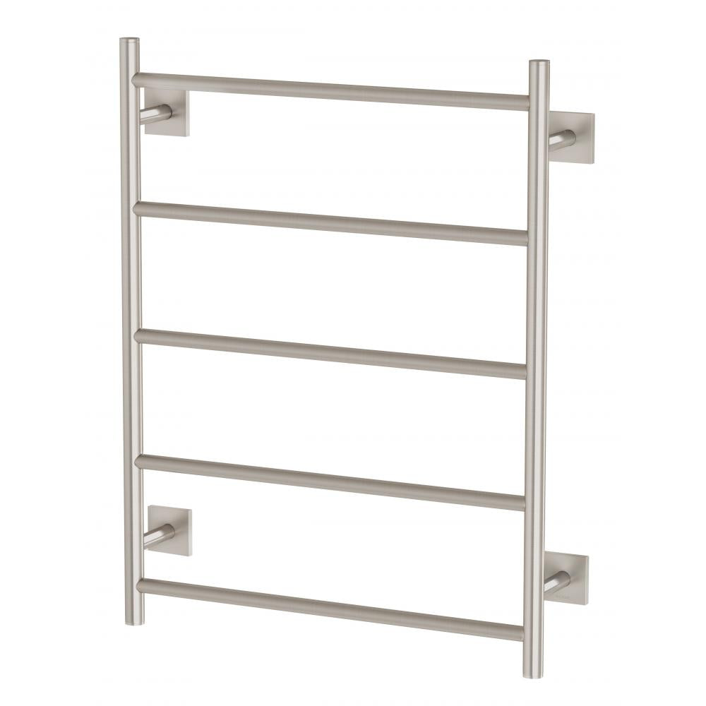 Phoenix Radii Towel Ladder 550 x 740mm Square Plate - Brushed Nickel - Yeomans Bagno Ceramiche