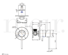 Load image into Gallery viewer, Meir Round Wall Mixer - Champagne
