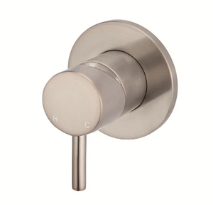 Yeomans Bagno & Ceramiche - Meir Round Wall Mixer Short Pin-Lever - Champagne