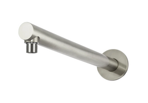 Yeomans Bagno & Ceramiche: Meir Round Wall Shower Arm 400mm - Brushed Nicke