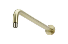 Load image into Gallery viewer, Yeomans Bagno &amp; Ceramiche: Meir Round Wall Shower Curved Arm 400mm - Tiger Bronze
