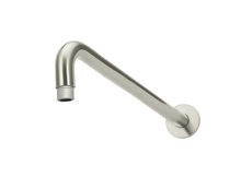 Load image into Gallery viewer, Yeomans Bagno &amp; Ceramiche: Meir Round Wall Shower Curved Arm 400mm - Brushed Nickel
