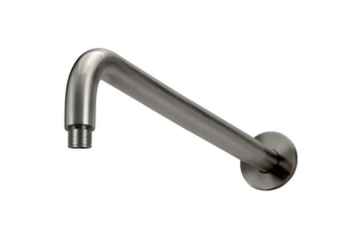 Yeomans Bagno & Ceramiche: Meir Round Wall Shower Curved Arm 400mm - Shadow