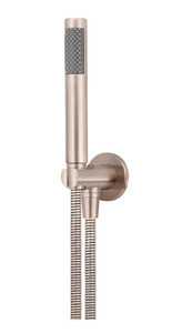 Yeomans Bagno & Ceramiche: Meir Round Hand Shower on Fixed Bracket - Champagne