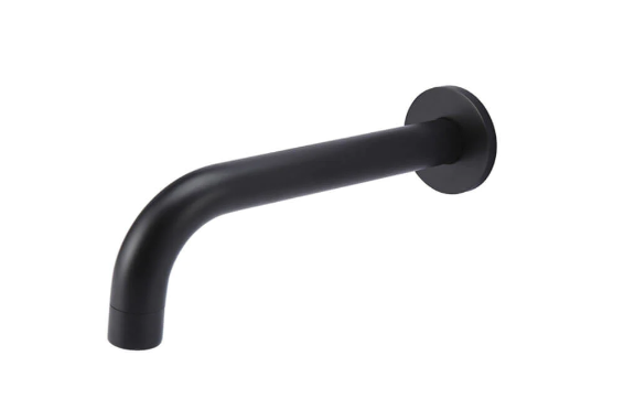 Meir Universal Round Curved Spout 200mm/130mm - Matte Black