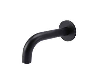 Meir Universal Round Curved Spout 200mm/130mm - Matte Black