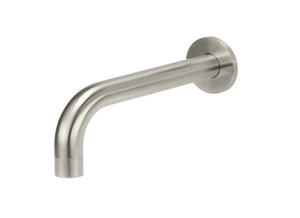 Yeomans Bagno & Ceramiche: Meir Universal Round Curved Spout 200mm/130mm - Brushed Nickel