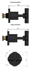 Load image into Gallery viewer, Meir Round Cross Handle Jumper Valve Wall Top Assemblies - Brushed Nickel
