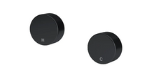 Load image into Gallery viewer, Yeomans Bagno &amp; Ceramiche: Meir Circular Wall Taps - Matte Black
