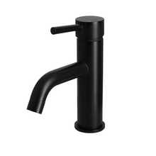 Load image into Gallery viewer, Yeomans Bagno &amp; Ceramiche: Meir Round Basin Mixer Curved - Matte Black
