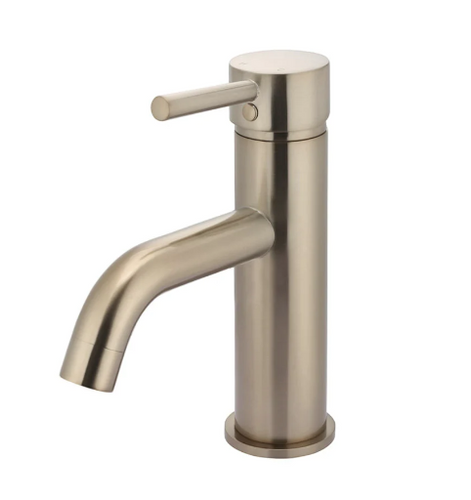 Yeomans Bagno & Ceramiche: Meir Round Basin Mixer Curved - Champagne