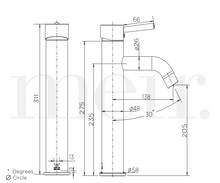 Load image into Gallery viewer, Meir Round Tall Basin Mixer Curved - Champagne
