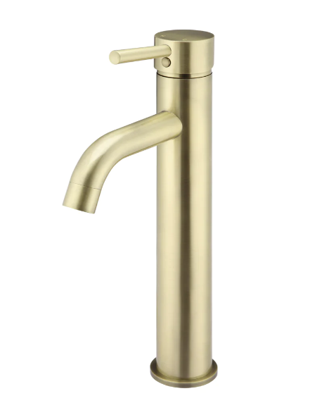 Yeomans Bagno Ceramiche: Meir Round Tall Basin Mixer Curved - Tiger Bronze
