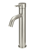 Load image into Gallery viewer, Yeomans Bagno &amp; Ceramiche: Meir Round Tall Basin Mixer Curved - Brushed Nickel
