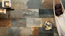Load image into Gallery viewer, Slaty Multi Colour Stone Look Porcelain Tile
