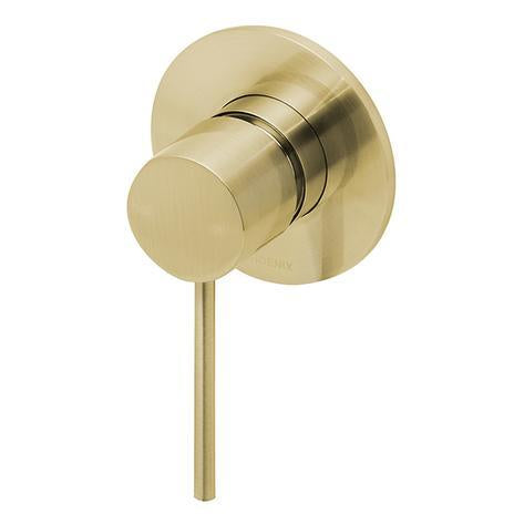 Vivid Slimline Shower/Wall Mixer - Brushed Gold - Yeomans Bagno Ceramiche