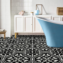 Load image into Gallery viewer, York Black Encaustic Look Feature Tile - Yeomans Bagno Ceramiche
