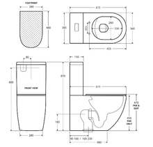 Load image into Gallery viewer, Fienza Alix Slim Seat Back-To-Wall Toilet Suite
