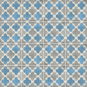Atlas Venti Boost Blue Carpet 3 Encaustic Look Feature Tile