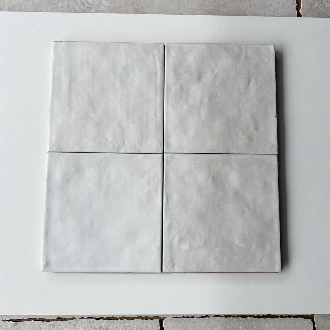 Contemporary Coconut Milk Square Tile