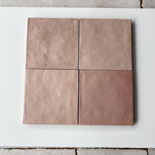Load image into Gallery viewer, Contemporary Rose Quartz Square Tile
