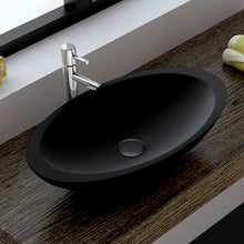 Load image into Gallery viewer, Fienza Bahama Matte Black Solid Surface Basin - Yeomans Bagno Ceramiche
