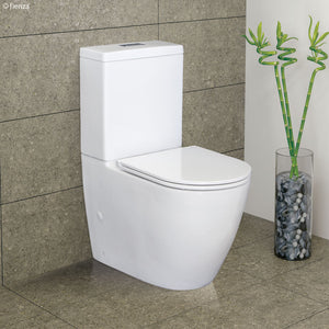 Fienza Empire Slim Seat Back-To-Wall Toilet Suite -Yeomans Bagno Ceramiche