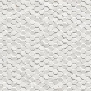 Geostone Esagonetta Bianco 3D Feature Tile