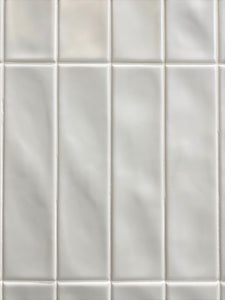 Hamilton White Satin Wavy Subway Tile