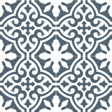 Load image into Gallery viewer, Kenthurst Blue Matt Encaustic Look Feature Tile
