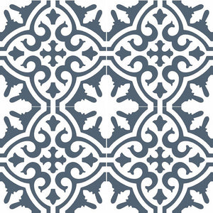 Kenthurst Blue Matt Encaustic Look Feature Tile