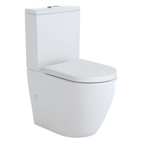 Fienza Koko Back-To-Wall Toilet Suite Gloss White - Yeomans Bagno Ceramiche
