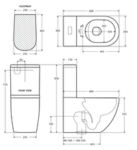 Load image into Gallery viewer, Fienza Koko Skinny Seat Back-To-Wall Toilet Suite
