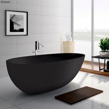 Load image into Gallery viewer, Bahama 1700 Cast Stone Solid Surface Bath Matte Black
