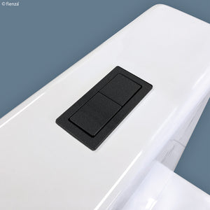 Fienza Matte Black Flush Buttons for Back-To-Wall Toilets